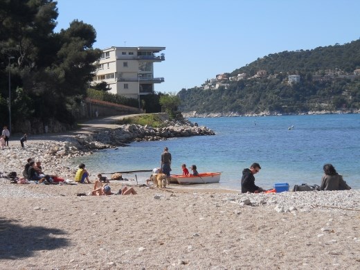Beach along the St Jean Cap Ferrat Sentier Littoral Coastal Path