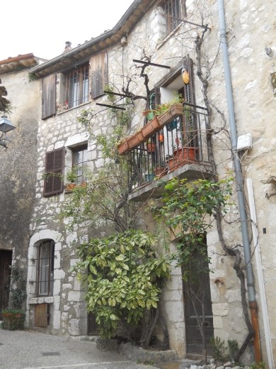 Balcony and garden in St. Paul de Vence