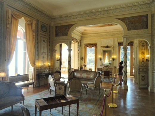 Interior of the Ephrussi De Rothschild  Villa in St Jean Cap Ferrat