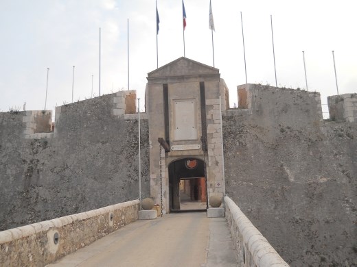 Entrance to the castle at Villefranche sur Mer