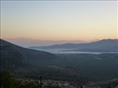 View from campground at Delphi, over the gulf of Corinth: by jamesandjulie, Views[219]