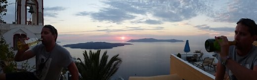 Ya, we got a superb sunset from our cave room
