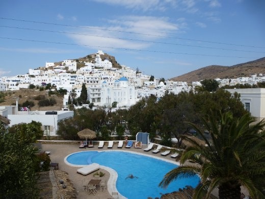 View from our room at Hotel Meditarreneo, Chora, Ios