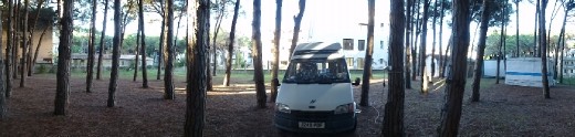 Camping at the back of a Motel, Durres