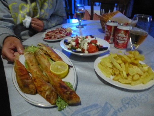 Seafood dinner at the Motel