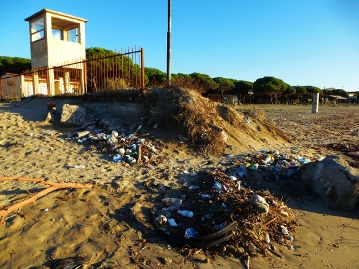 Unbelievable this beach is on the same coast as Montenegro and Croatia. Two minutes later we were chased off the beach by seven angry dogs!