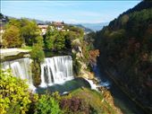 Waterfall views at Jajce: by jamesandjulie, Views[431]