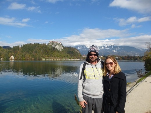 Us at lake Bled