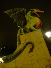 Ljubljana dragon, at dragon bridge: by jamesandjulie, Views[228]