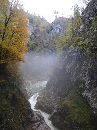 River that runs through the Skocjan caves