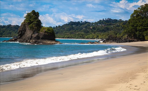 One of the many, many beautiful beaches on the Pacific coast