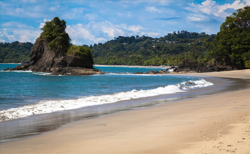 One of the many, many beautiful beaches on the Pacific coast