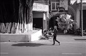 A lady carries balloons on a hot morning in Nah Trang: by jamesmeredew, Views[302]