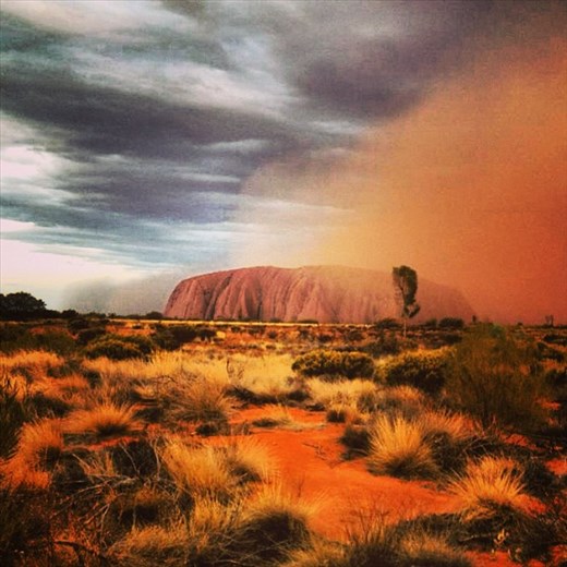 Sandstorm in the desert...