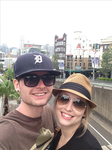 Downtown Sydney- First week in Aus
