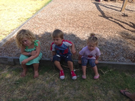 3 kids at the place we stayed for a week on the Mornington Peninsula