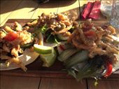 Awesome squid tacos at our host family's restaurant Baha Tacos: by jamirieder, Views[261]