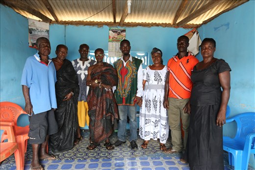The affected community gather to talk about the impact of mercury and toxic chemicals in their soil, a direct impact of Artisanal Small Scale Mining.