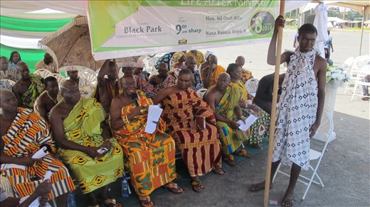 Ghanaian Chiefs at NCOM mining converence, Obuasi Ghana