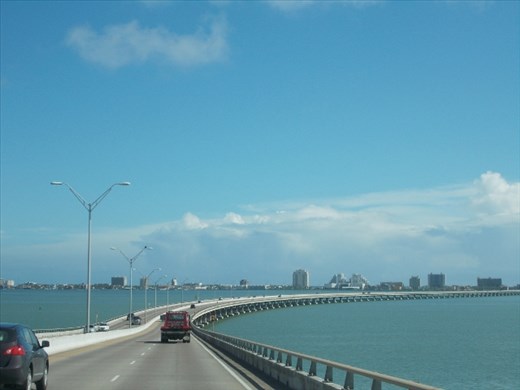 Crossing the Queen Isabella Causeway for the Southern Wave Dinner Cruise
