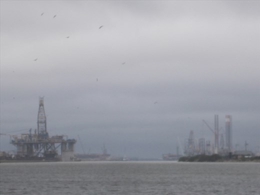 Port of Brownsville where aircraft carriers are decommissioned