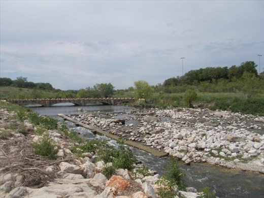 Riding along the River Walk bike trail