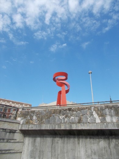 The Torch of Friendship as seen from the River Walk