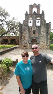 Us in front of the Mission Espada: by janicemorris, Views[182]