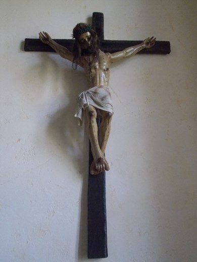 The loincloth is made from a t-shirt from Pope John II