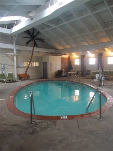 The indoor pool