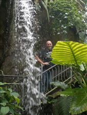 Joe trying to hide behind a waterfall: by janicemorris, Views[143]
