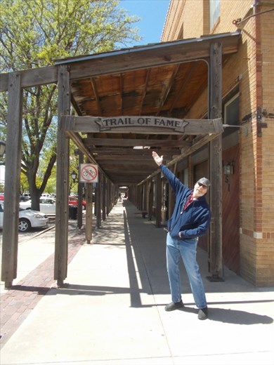 Beginning our walking tour at the Trail of Fame