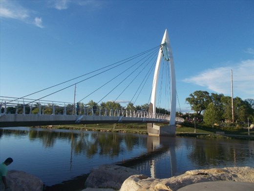 The Keeper of the Plains Bridge