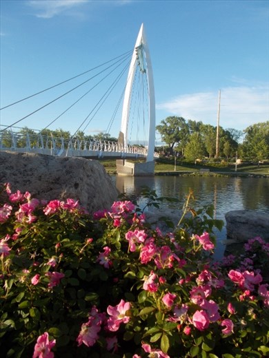 The Keeper of the Plains Bridge