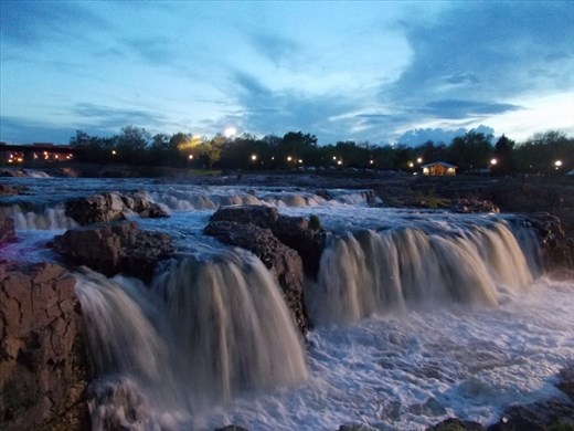 The Falls at Night