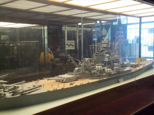 A model of the Battleship 57 (South Dakota)