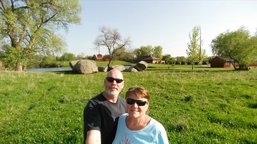 Us in front of the Three Maidens