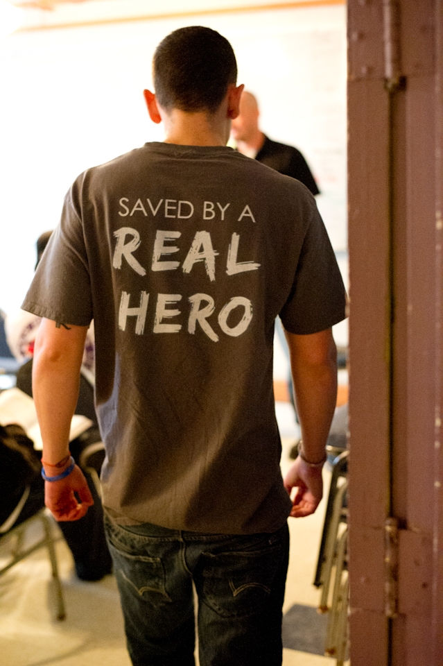 A resident, that will be graduating soon, walks into bible study to reflect on his recovery.