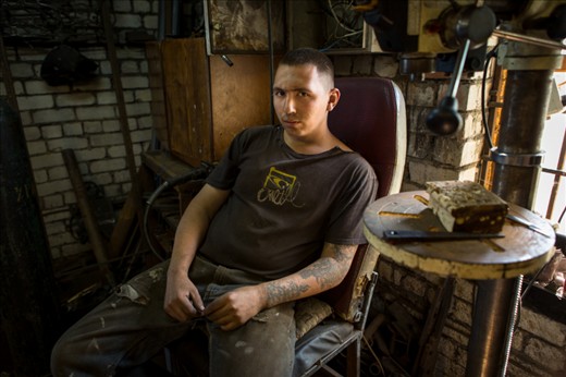 A well deserved rest for Oleg. The boys earn less than a couple of dollars a day