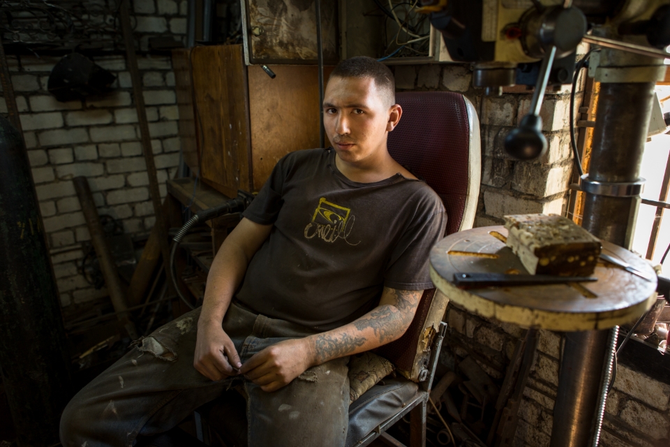 A well deserved rest for Oleg. The boys earn less than a couple of dollars a day