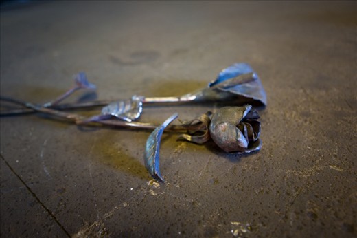 The final product. Not blacksmiths, but artists using steel as their canvas.