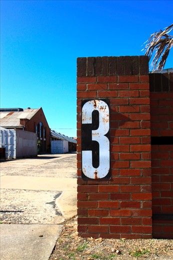 No frills even with signage, keeping in line with the minimalist surroundings.