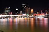Brisbane City From South Bank, love the colour in the water, detail of bridges towards Brisbane Treasury : by jasonisbester, Views[1114]