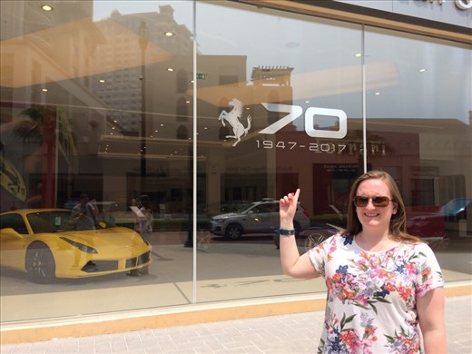 Ania making her latest purchase