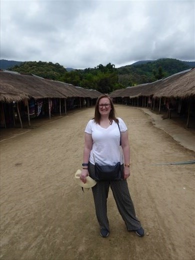Ania at the Karen Long Neck Village