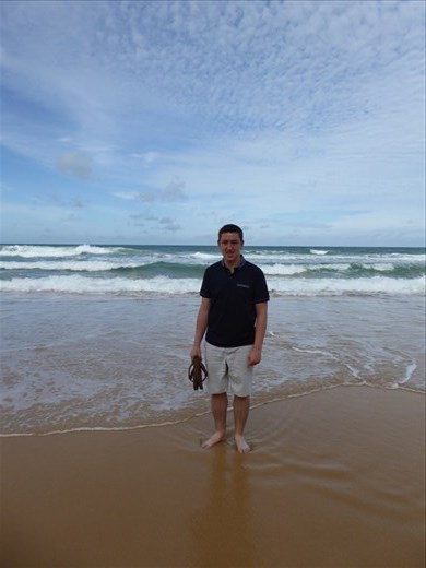 Jason on Naithon Beach