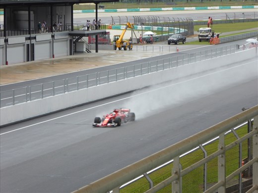 Vettel during 1st Practice