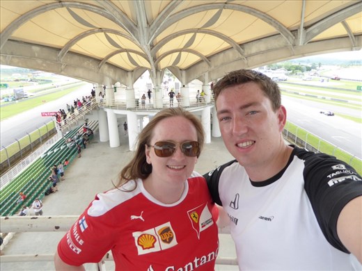 Us on the iconic Sepang stand