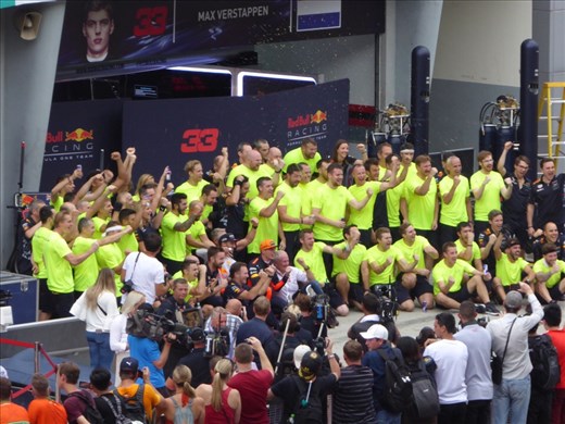 The Red Bull's celebrate