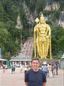Jason outside the entrance to the Batu Caves: by jasonmarshall22, Views[216]